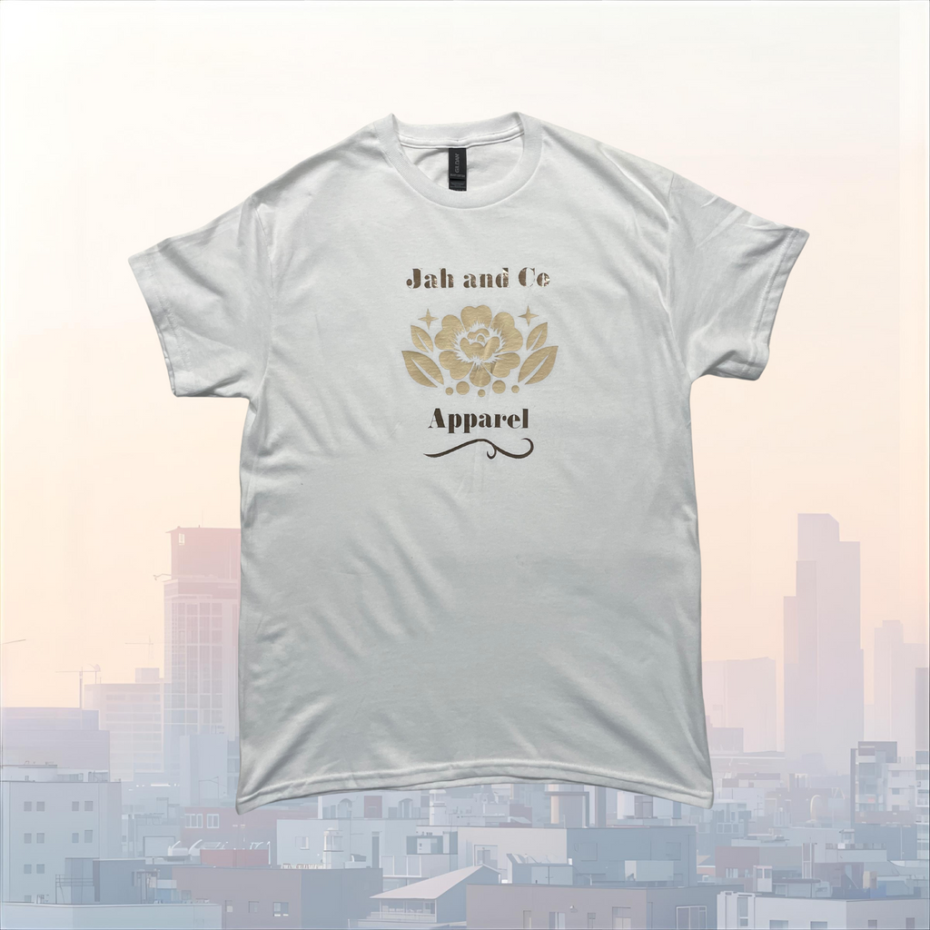 “Jah and Co Apparel” Gold Floral Shirt
