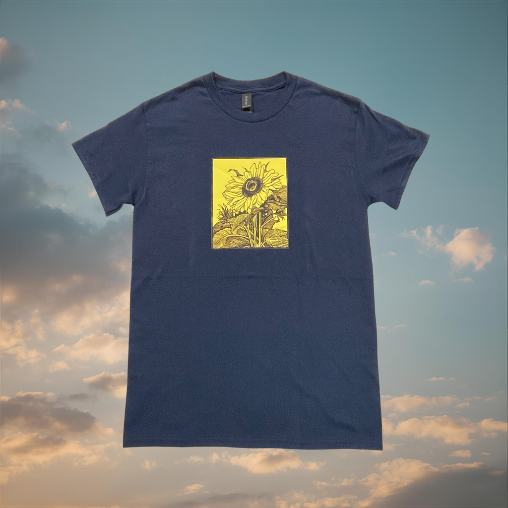 Yellow Sunflower graphic shirt