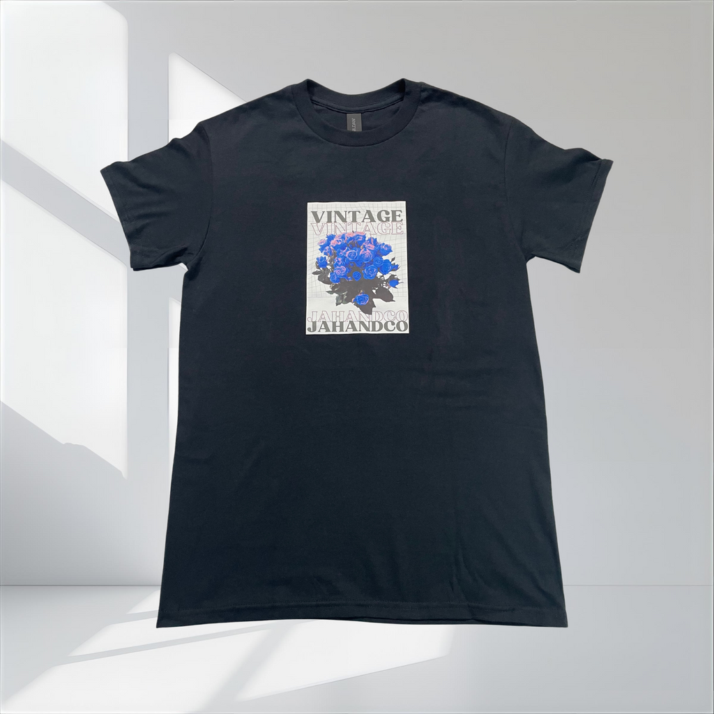 "Jah and Co Vintage" Blue Floral shirt