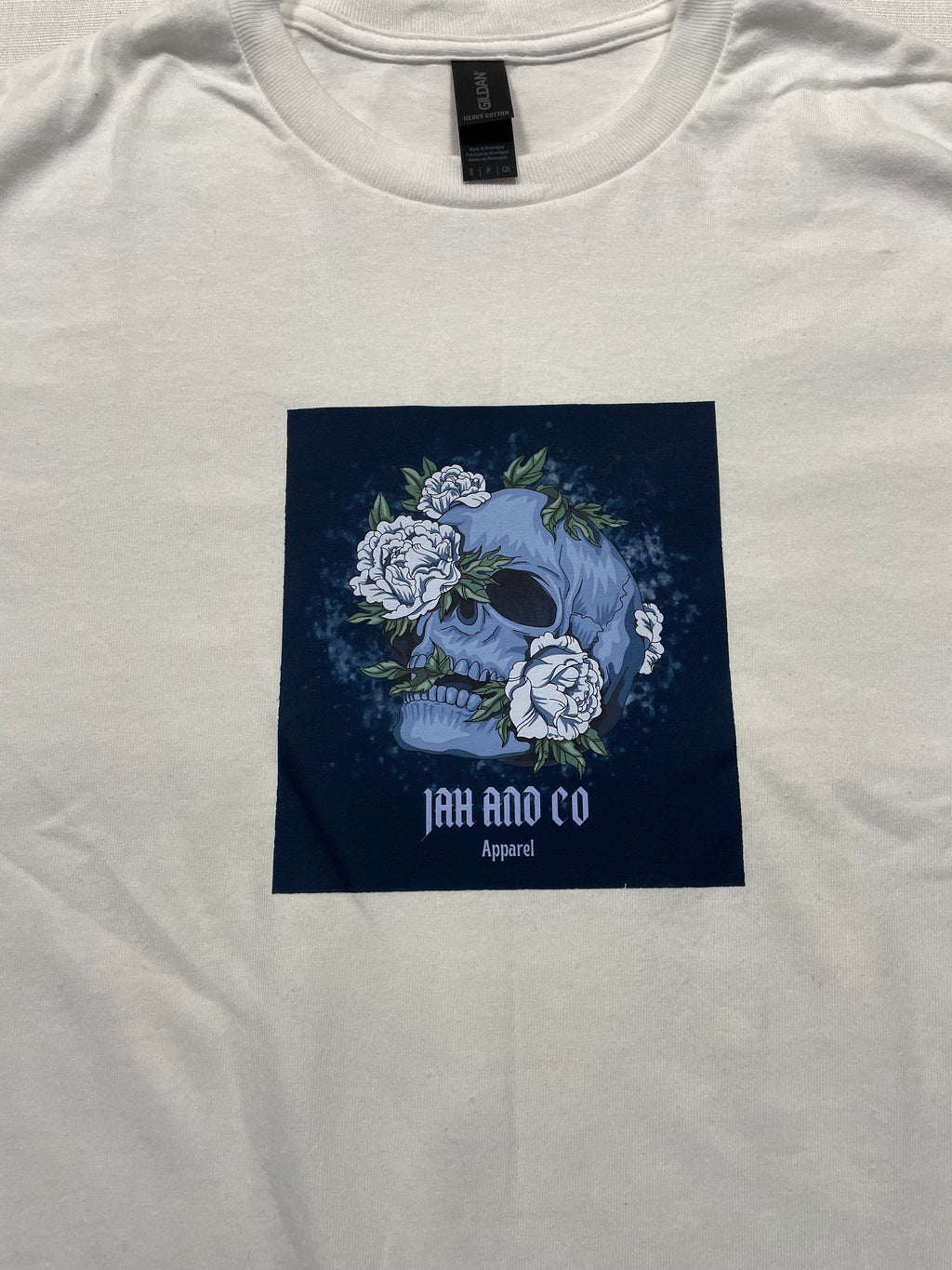 “Jah and Co Apparel” Floral Skull Shirt
