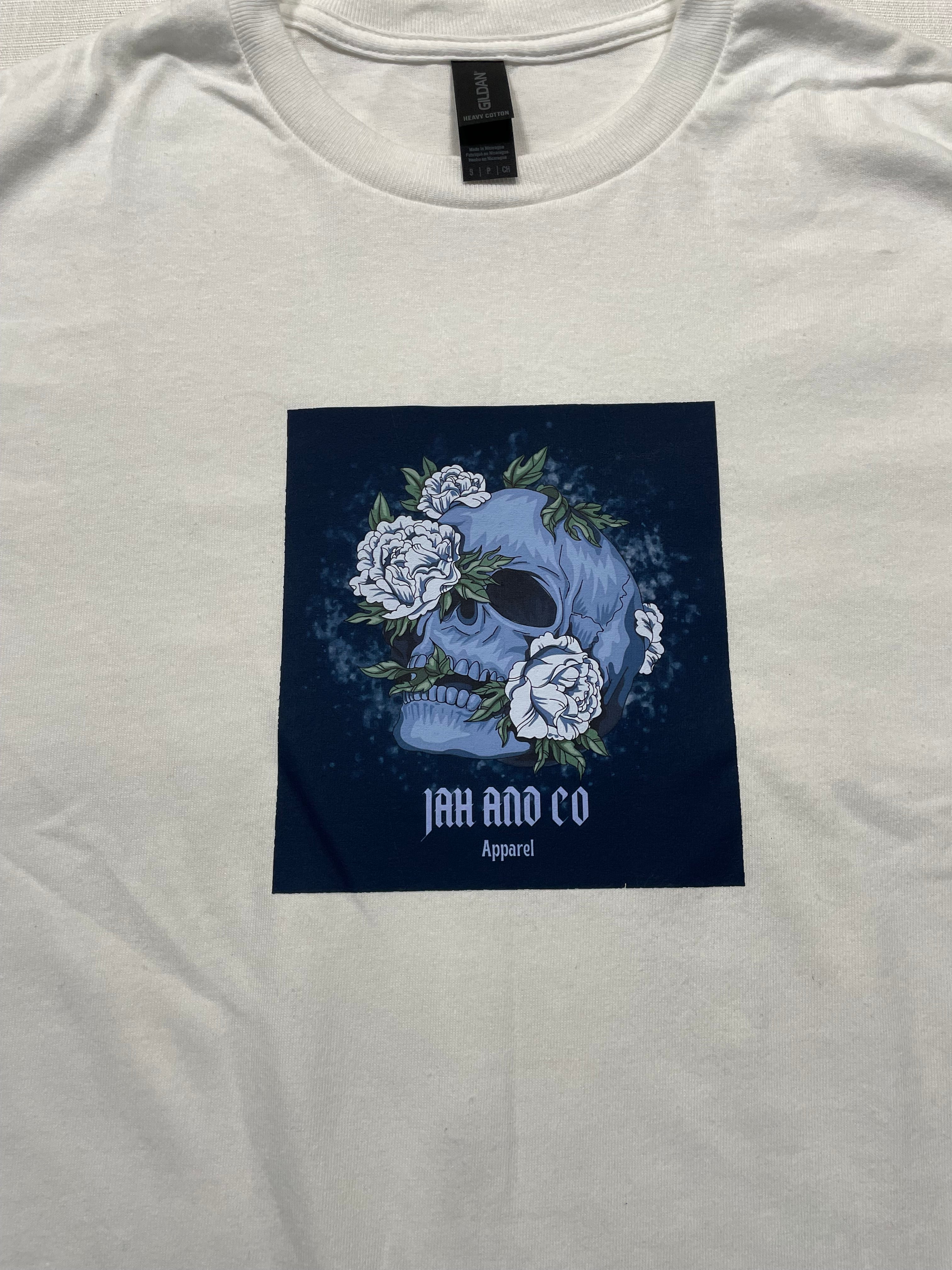 “Jah and Co Apparel” Floral Skull Shirt