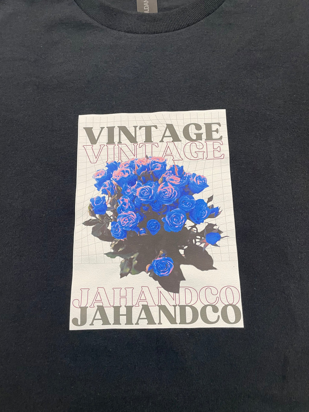 "Jah and Co Vintage" Blue Floral shirt