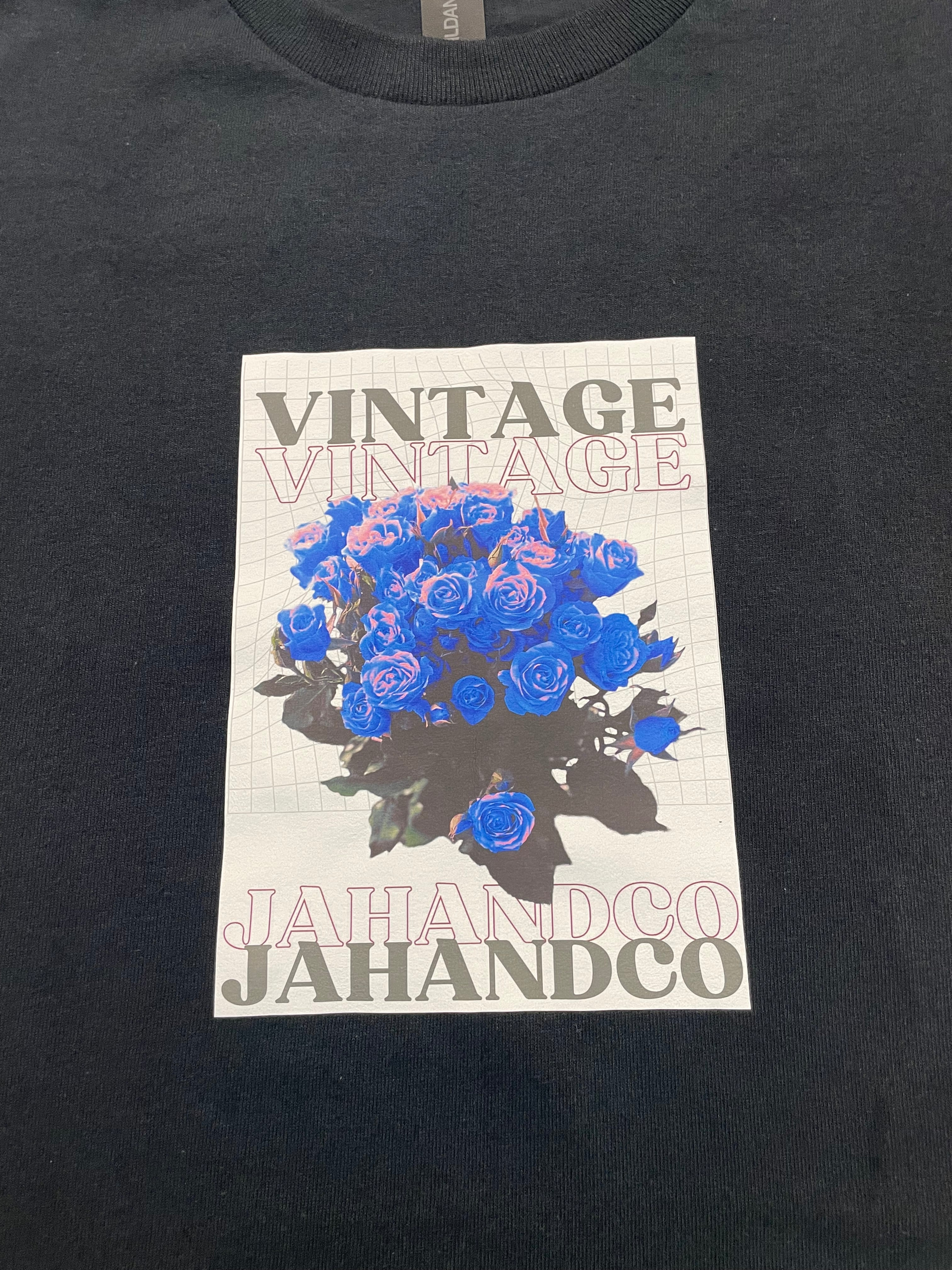 "Jah and Co Vintage" Blue Floral shirt