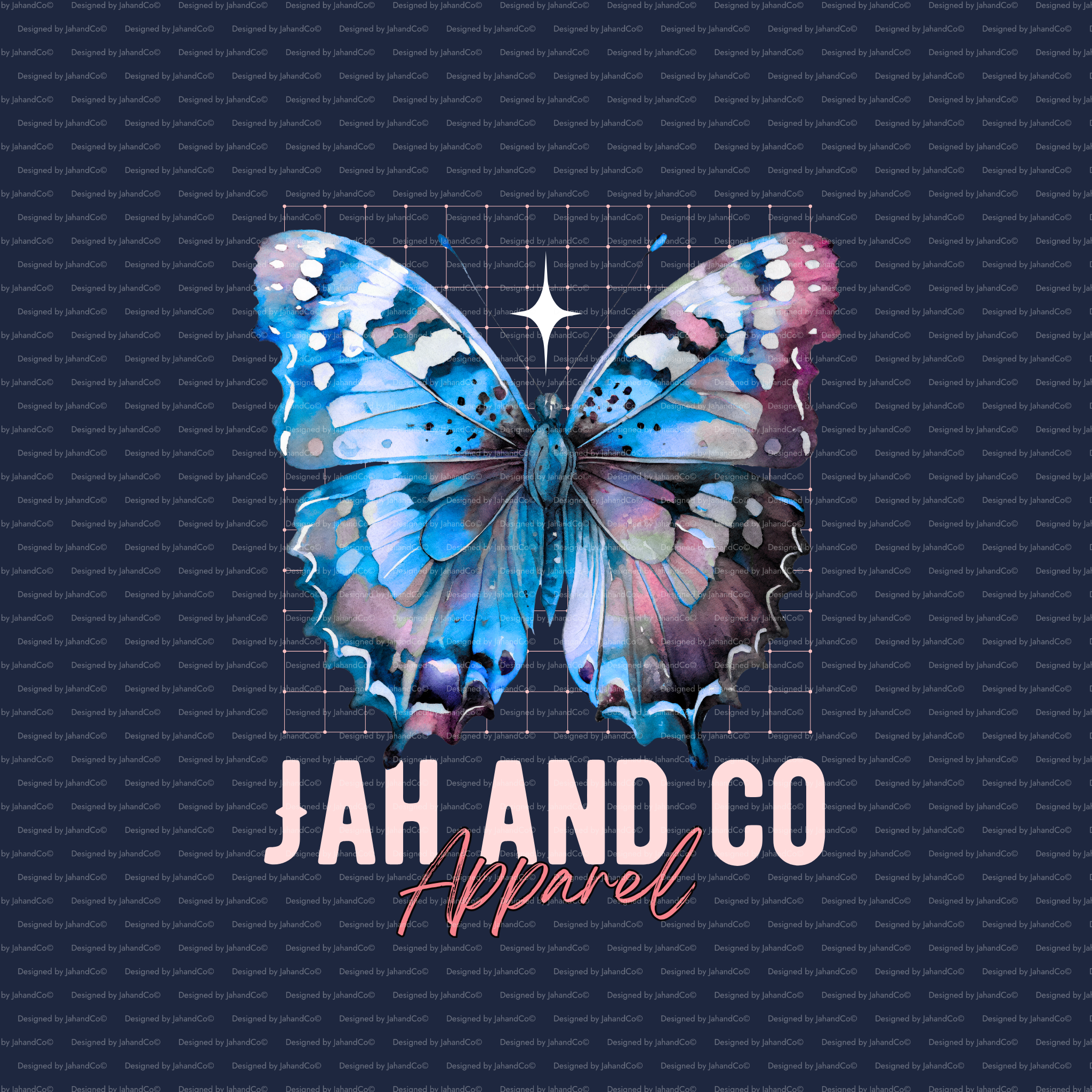 “Jah and Co Apparel” Butterfly Shirt