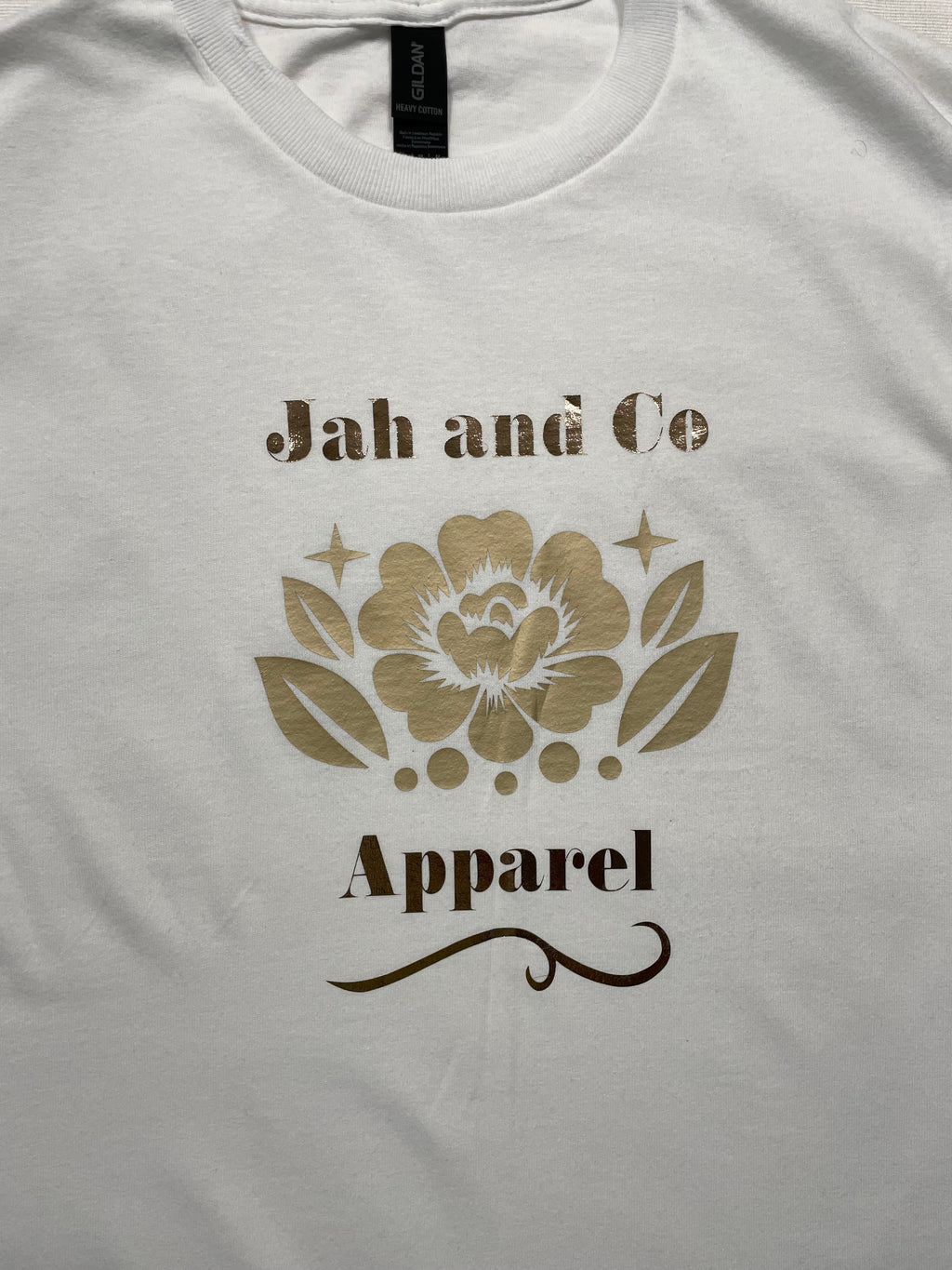 “Jah and Co Apparel” Gold Floral Shirt