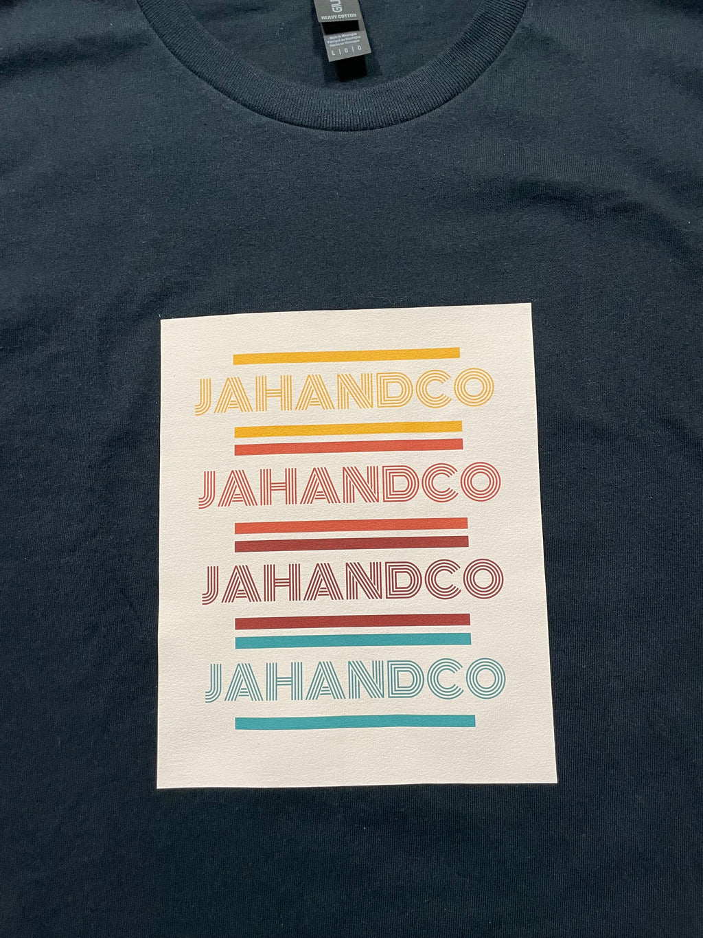 “Jah and Co” Retro Letter Shirt